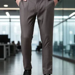 Kryptic Men Comfort Slim Fit Trousers-picture-18