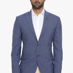 Raymond Steel Blue Full Sleeves Blazer-picture-2
