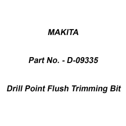Makita Drill Point Flush Trimming Bit Size 6 mm, Part No D-09335-19