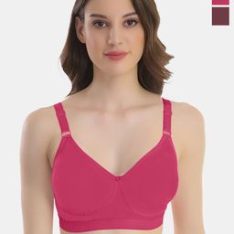 POOJA RAGENEE Pack Of 2 Full Coverage Anti Odour Cotton Bra-picture-14