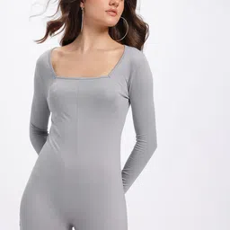 glitchez Contoured Chic Bodycon Playsuit-image-42