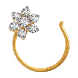 P. C. Chandra Jewellers 18 kt Gold & Diamond Nosepin-image-63