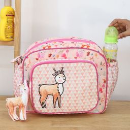 ROSADA Kids Forest Deer Printed With Toy Hanging Baby Diaper Bag-14