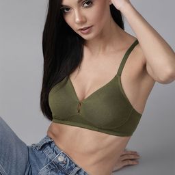 Roadster Olive Green Solid Non-Wired Non Padded Everyday Bra RDST-PAAM-BRA-002-R14-picture-34