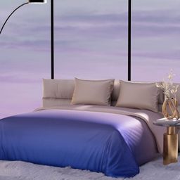 Stoa Paris Skies of Paris Champagne & Purple AC Room 150 GSM Double Bed Comforter-image-61