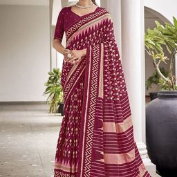 FASHION STROM Ethnic Motifs Pure Cotton Bagru Saree-picture-54
