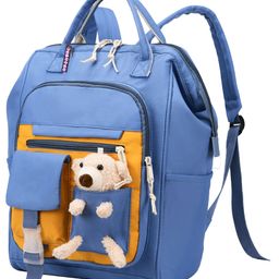 Bembika Diaper Bags for Mom And Dad Kids Diaper Bags For Travel Backpack With Teddy Blue-image-57