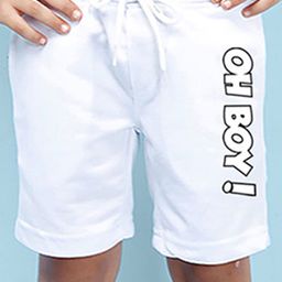 NUSYL Oh Boy Printed Shorts - White-image-27