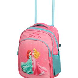 Novex Disney  Kids Princess  Backpack Trolley with 2 Wheel (Pink, 16')  Kids School Bag-image-81