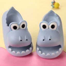 Oh! Pair Slip On Clogs with Crocodile Applique - Blue-image-28