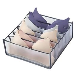 COZY VIBES Bra Organizer Fabric Foldable Multifunctional Simple Soft Lightweight Underwear Storing Box Sock Holder for Clothing- PACK OF 1- COLOR MAY VARY-10