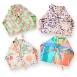 The Boo Boo Club Breathable Soft Organic Cotton Muslin Nappies Pack Of 4 - Multicolor-20