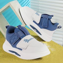 PASSION PETALS Colour Blocked Slip On Shoes - Blue & White-image-38