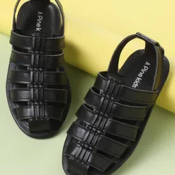 Pine Kids Back Strap Mojaris - Black-picture-5