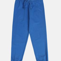 MINI KLUB Cotton Knit Solid Joggers - Blue-picture-2