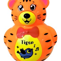 NEGOCIO Tiger Tumbler Musical Rattle Toy With Flashing Lights for Kids- Pack of 1- Color May Vary-picture-12