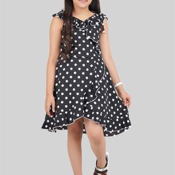 BEING NAUGHTY Polka Dot Print Crepe Fit & Flare Dress-image-7