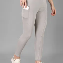 POOJARAN SAREE High Waist Yoga Tights-picture-21