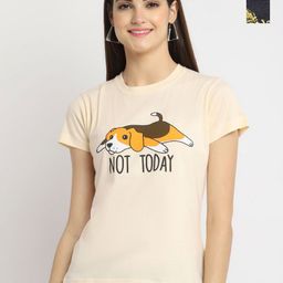 Dreambe Women Typography Printed T-shirt-picture-42