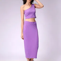 Freehand by The Indian Garage Co One Shoulder Top With Skirt Co-Ords-image-49