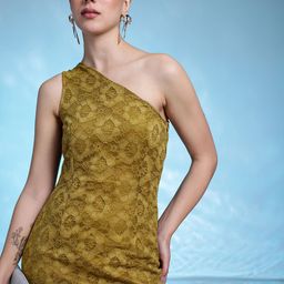 bebe Floral One Shoulder Bodycon Dress-image-55
