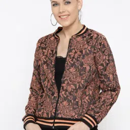 Style Quotient Black & Peach Floral Print Jacket-picture-32