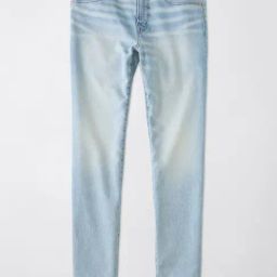 American Eagle Blue Blended Regular fit Solid Jeans-image-18