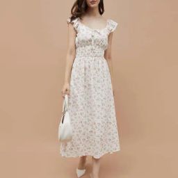 Ginger By Lifestyle Off White Regular Fit Floral Print Dress-picture-44
