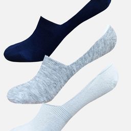StyFun Pack Of 3 Anti-Slip Cotton Shoe Liners Socks-picture-28