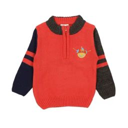 Mee Mee Kids Red Applique Sweater-image-6