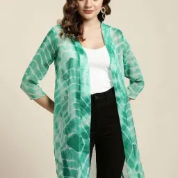 Qurvii Green Printed Shrug-picture-47