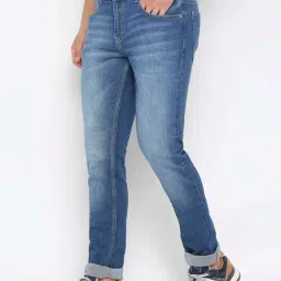 Spykar Medium Blue Slim Fit Low Rise Jeans-picture-25