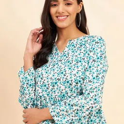 NEESH Floral Print Peplum Top-image-94