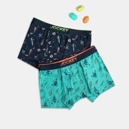 Jockey Pack of 2 Super Combed Cotton Printed Trunk with Ultrasoft Waistband - PB03-picture-38
