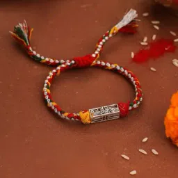 kicky & perky Kicky and Perky 925 Sterling Silver Har Har Mahadev Rakhi-picture-11