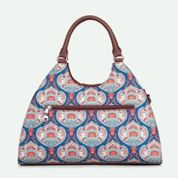 ZOUK Kovil Blue Printed Handbag image 5