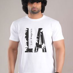 HESHA Typography Printed Round Neck Regular Fit Pure Cotton T-Shirt-image-63