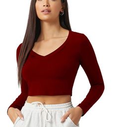 EZSTALL Women Fitted Crop Top-image-27