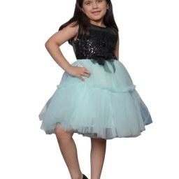 Bella Moda Girls Black Regular Fit Dress-image-27