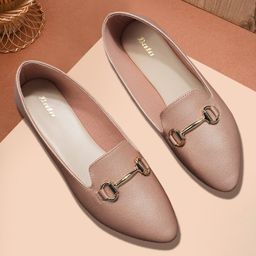 Bata Women Ballerinas with Buckles Flats-image-4