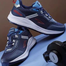 Asian Men's Navy Running Shoes-picture-10