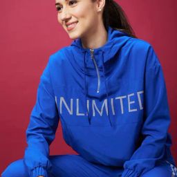 Globus Blue Printed Hoodie-image-1