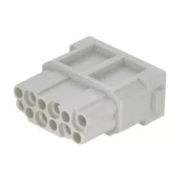 Harting Heavy Duty Connector Inserts / Modules HEAVY DUTY CONN, MODULE, RCPT, 12POS, 09140123102-33