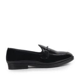 Fausto Men's Black Formal Loafers-image-92