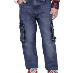 Cantabil Blue Boys Cotton Regular Fit Track Pants-image-39