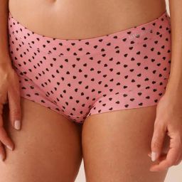 La Vie En Rose Pink Printed Boyshort-image-8