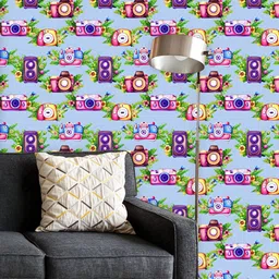ArtzFolio Printed UV-Resistant Anti-Bacterial Watercolor Photo Cameras Peel & Stick Wallpaper-image-24