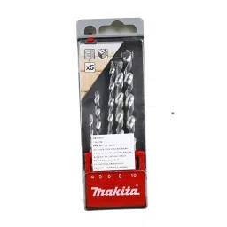 Makita 5 Piece Carbide Tipped Masonry Drill Bit Set D-41040-13