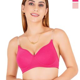Liigne Pack Of 2 Lightly Padded Full Coverage T-shirt Bra-picture-24