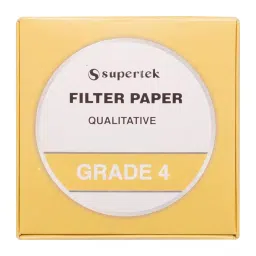 Supertek White Round Qualitative Filter Paper, Grade 4, Diameter 240 mm, FP-004-240 (Pack of 100)-16